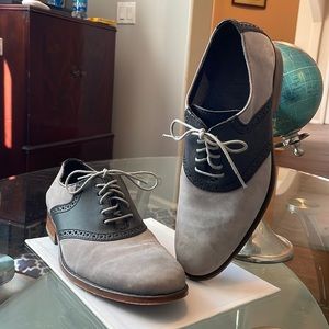 Mens Cole Haan - Gray Saddle Shoe